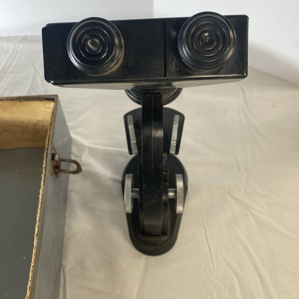 Vintage Gilbert Microscope & Lab Set No.13082 Binocular Viewer Incomplete - Picture 6 of 11